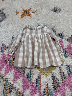 Ella Gray Gingham Top